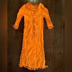 Poster Girl Miranda Dress in Tangerine